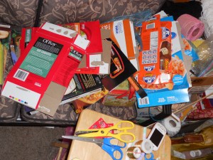 Organized chaos in progress.